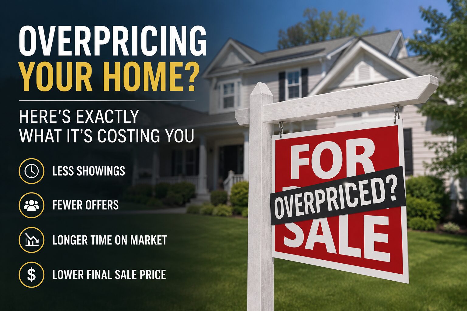 Overpricing Your Home Here’s Exactly What It’s Costing You