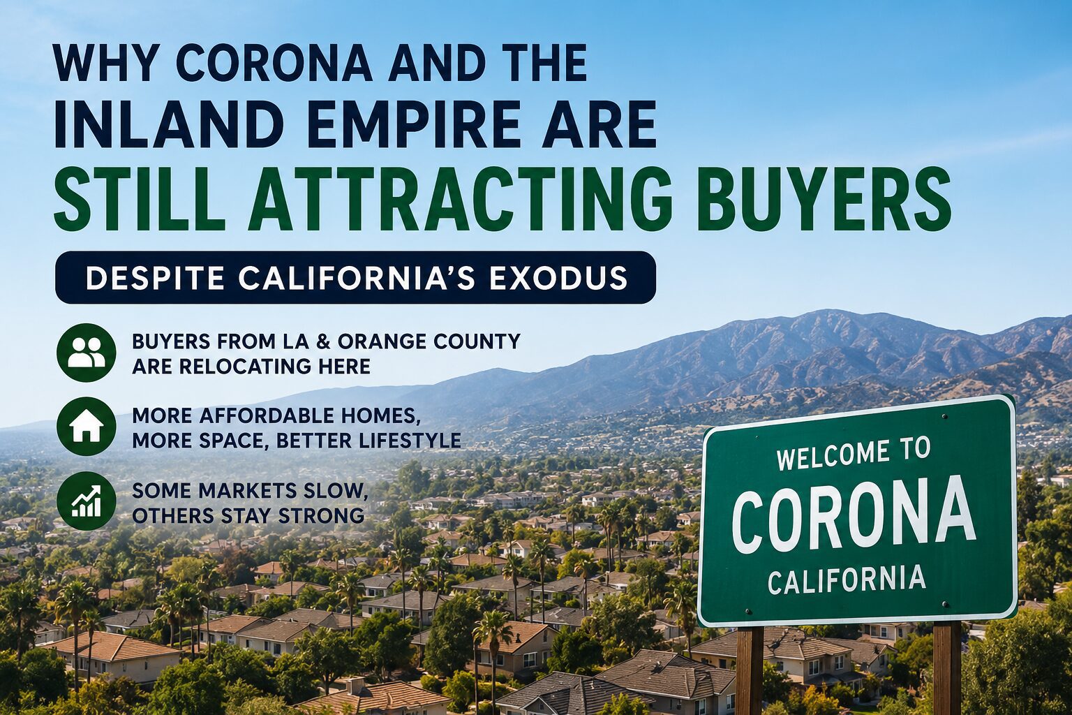 Why Corona and the Inland Empire Are Still Attracting Buyers Despite California’s Exodus